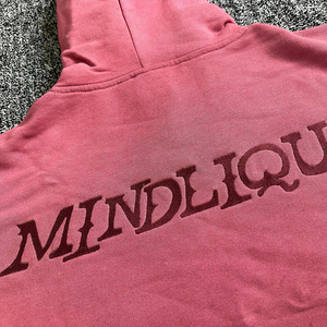 Nouveau sweat à capuche unisexe imprimé bouffant avec logo personnalisé élégant 100% coton sweat à capuche zippé épais sweat à capuche zippé complet sweats à capuche imprimés bouffants - Product Image 4