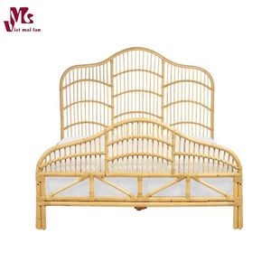 Cama de mimbre individual de mimbre Marco de cama natural Muebles de ratán para camas Habitación Hecho en Vietnam - Product Image 4