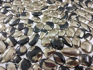 Cabujones de pirita Apache natural de alta calidad al por mayor - Product Image 4