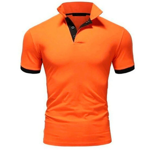 เสื้อโปโลแขนสั้นสำหรับผู้ชายเสื้อโปโลธรรมดาปักโลโก้ทำงานออกแบบได้เอง - Product Image 5