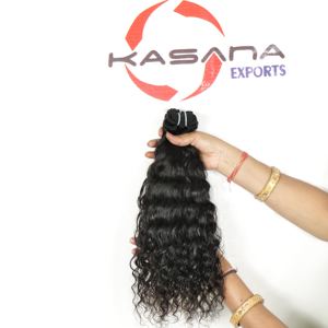 Extensiones de Cabello Remy Liso Virgen Indio al por Mayor, de Encaje Completo, Fácil de Aplicar, Cutícula Alineada, Ondulado Profundo, Cabello Negro para Mujer - Product Image 1