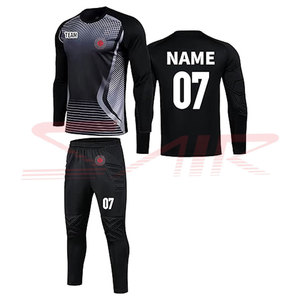 Uniforme de Portero de Fútbol Personalizable al por Mayor para Hombre, 100% Poliéster, Impreso, Cómodo, de Alta Calidad, Servicio OEM Personalizado - Product Image 1