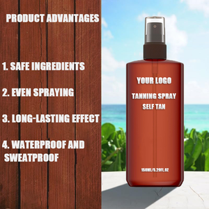 Bronzer corporel végétalien personnalisé Nature Brown, écran solaire bronzant, bronzage en cabine, lotion bronzante, accélérateur de bronzage, <span class=keywords><strong>spray</strong></span> auto-bronzant - Product Image 2