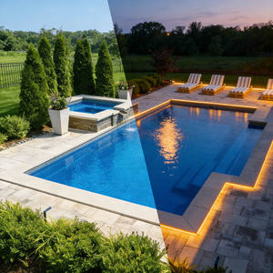 Piscine préfabriquée de luxe sur mesure, grande taille, pour balcon de maison d'hôtes, famille, adultes et enfants, résistante aux intempéries - Product Image 3