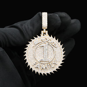 จี้เพชร CZ สไตล์ฮิปฮอปสุดหรูสั่งทำพิเศษจากสแตนเลส - Product Image 3