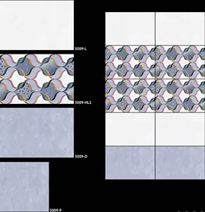 浴室墙砖12X18光泽和金属表面优质材料耐缎面