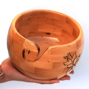 Wholesale Customized Wooden Yarn Bowl with <b>Lid</b> | Handmade Storage for Crochet & Knitting Supplies <b>by</b> AYAANS - Product Image 3