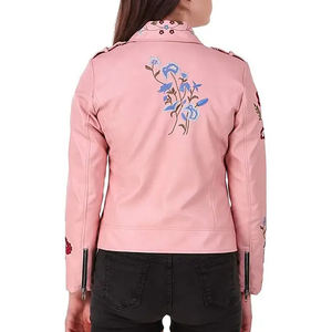 Chaqueta de cuero genuino de moda de alta calidad para mujer Chaqueta de cuero de mujer hecha en Pakistán de alta demanda con color personalizado - Product Image 2