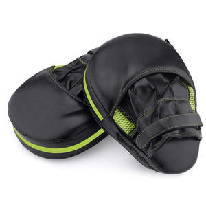 Custom Made Boxing <b>Focus</b> <b>Pads</b> Training High Quality Punching Target <b>Focus</b> Mitts Durable Original Leather Eco-Friendly Breathable - Product Image 3