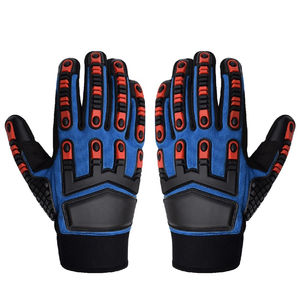 Gants de travail en peau de chèvre personnalisés Gants de sécurité pour gaz pétrolier Revêtement en latex Poignée coupée Gants de travail de mécanicien respirants pour écran tactile - Product Image 5