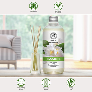 Aromatika Natural Jasmine Aroma <b>Diffuser</b> <b>Refill</b> Liquid 500ml Long Lasting Room Fragrance <b>Reed</b> <b>Diffuser</b> <b>Oil</b> - Product Image 3