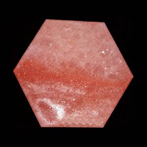 Sal del Himalaya Original y Natural de Pakistán, Bloque de Sal Rosa Tallado y Pulido en Forma Hexagonal, Uso Multipropósito - Product Image 3