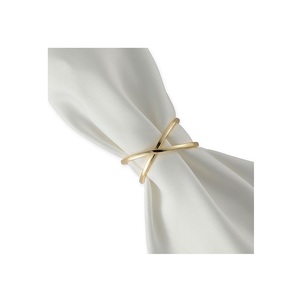 Anneau de serviette en fil de laiton de haute qualité, anneau de serviette en laiton de style moderne dernier cri pour la décoration de la maison et de la table à manger - Product Image 2