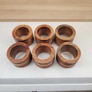 Stylish Rattan Napkin <b>Rings</b> Elegant Dining Experience Wicker Table Decor - Product Image 3