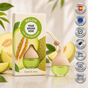 Désodorisant pour voiture à la senteur de melon, marque privée, 6 ml, OEM |   Parfum de voiture sans alcool |   Espagne UE - Product Image 1