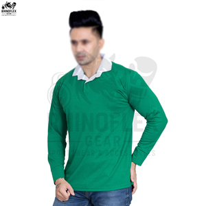 Nouveauté Ensemble complet de haute qualité Respirant 100% polyester Vente en gros Ensemble de maillot de rugby pour hommes Version joueur Maillot d'entraînement - Product Image 4