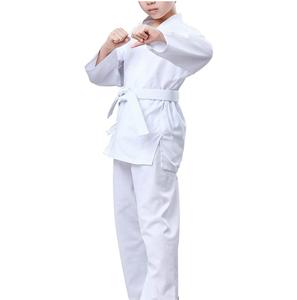 ชุดฝึกต่อสู้เด็กชุดคาราเต้สีขาวชุดเทควันโดระบายอากาศได้ดีสำหรับเด็กกีฬากลางแจ้งให้ความอบอุ่นระบายอากาศได้ดี - Product Image 6