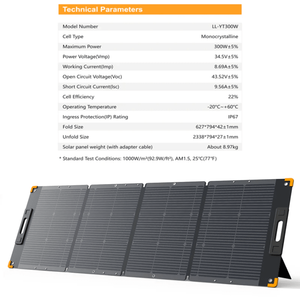 Panneau solaire portable Pecron PV300 300W |   Monocristallin |   Étanche IP67 |   22% d'efficacité |   Pliable et flexible |   Hors réseau - Product Image 5