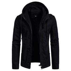 Nouveauté Vente en gros Veste softshell pour homme personnalisée Mode décontractée pour l'extérieur Veste coupe-vent à capuche Veste softshell - Product Image 1