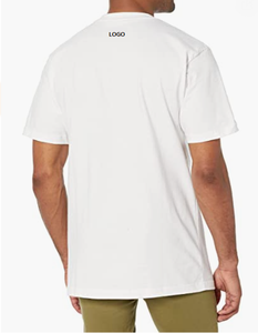 Short Sleeved T-shirt Men's 100% Cotton Custom logo <b>Blank</b> T-shirt Heavyweight Crewneck Tee Available Custom Sizes and Color - Product Image 3