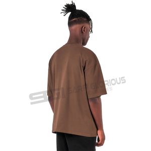 Ropa de talla grande para hombre, camisetas con dobladillo curvo de algodón 100% para hombre, camisetas elegantes de alta calidad para hombre y mujer, camisetas de mezcla triple - Product Image 3