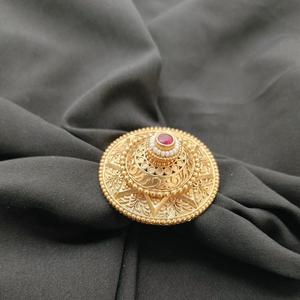 Stylish Trendy Beautiful Antique Finish Adjustable <b>Ring</b> In Gold Polish Adjustable Finger <b>Ring</b> for Women and <b>Girls</b> Party Wear - Product Image 1