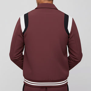 Veste universitaire en tricot régulier pour hommes en gros, automne, 100% laine, tissu en toile, confortable, streetwear, option grande taille - Product Image 2