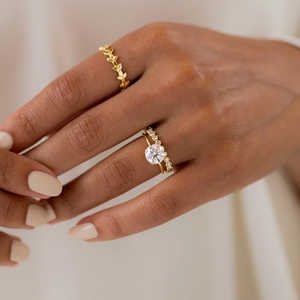 Anillo de Compromiso de Plata 925 con Moissanita Solitario de Corte Redondo Color D, Elegante y Lujoso Anillo de Bodas - Product Image 6