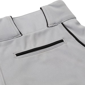Pantalon de baseball pour homme, gris/noir à rayures, respirant, anti-UV, séchage rapide, antibactérien, 100 % polyester - Product Image 3