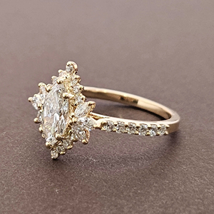 High Quality 925 Sterling Silver Men's <b>Finger</b> <b>Ring</b> 14K Gold Custom VVS Moissanite Diamond Hip Hop Style IGI Certified for - Product Image 1