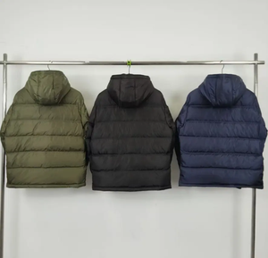 Chaquetas Acolchadas con Capucha y Cuello Alto de Lona Impermeable de Secado Rápido para Hombre, Servicio OEM - Product Image 2