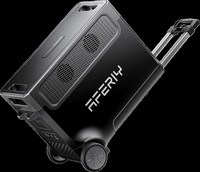 Générateur Solaire Portable AFERIY 5000W à Onde Sinusoïdale Pure, avec Batterie, Roues, Ports Type C, Port RV et Allume-Cigare