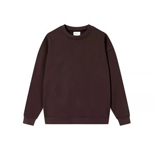 Sweat-shirts à col rond à manches régulières de haute qualité, épaules tombantes, coton d'hiver unisexe, 100% coton tricoté - Product Image 1