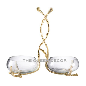 ชามใส่ผลไม้สเตนเลสทันสมัยชามใส่อาหารลายดอกไม้ตกแต่งกิ่งไม้ดีไซน์แปลกตาออกแบบได้ตามต้องการ - Product Image 5