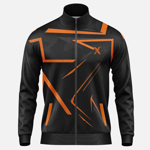 Customizable Full Zip Stand Collar Front Logo Sportswear <b>Men</b> Track <b>Jacket</b> for Athletic Training <b>Running</b> Gym Fitness Outdoor Wear - Product Image 1