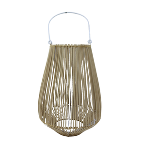 Nuevo farol decorativo de hierro/caña, farol de soporte de vela con acabado Natural Para Boda y decoración del hogar hecho a mano - Product Image 3