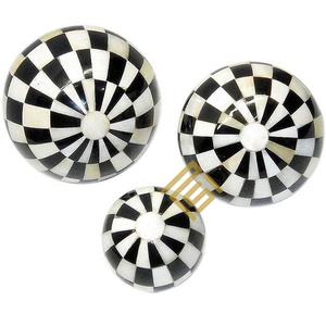 Design antique 2025 vente en gros boule en métal décoration colorée moderne luxe accessoires pour la maison plateaux de service de haute qualité - Product Image 5