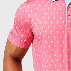 T-shirts polo de golf pour hommes de haute qualité en coton tissu respirant T-Shirt polo de golf en coton personnalisé pour hommes vente en gros - Product Image 6