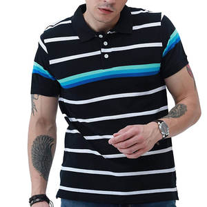 Polos transpirables totalmente personalizados con logotipo impreso holgado para hombre/polos lisos de manga corta en blanco de alta calidad para hombre - Product Image 2