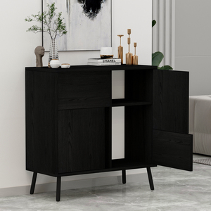 Nuevo estilo C001 Gabinete multiusos Madera Negro con puertas Consola Moderno Exclusivo Europeo Ergonómico Muebles para el hogar Sala de estar - Product Image 6