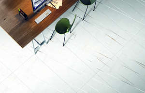 Carreaux de céramique sans fin de haute qualité 600x1200 à effet marbre continu pour revêtements muraux modernes et murs d'accentuation intérieurs - Product Image 5