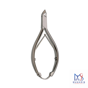 Cuticle Nipper 11 cm, <b>Box</b> Joint, D/Spring with <b>Lock</b> Stainless Steel Nail Nipper 12.5MM Flat Blade Sharp Tip - Product Image 6
