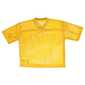 Streetwear de luxe sur mesure maillot de football col en V surdimensionné cropped Boxy T-Shirt maille maillot de football pour hommes - Product Image 6