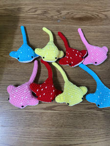 Porte-clés en laine tricotée de haute qualité, très vendu, jouet en peluche animal fait main au crochet, mignon, maternité - Caryln - Product Image 3