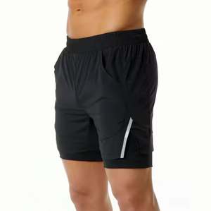 Short pour Hommes avec Poches Cordon de Serrage à la Taille Style de Rue Tissu de Coton Usine OEM - Product Image 3