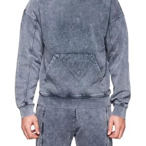 Nueva Llegada 2026, Sudaderas Personalizadas de Alta Calidad, Gruesas y Cómodas, de Felpa, Estilo Vintage, Lavado Ácido, Sudadera Lisa para Hombre - Product Image 6