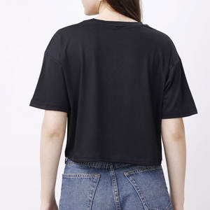 Nueva Camiseta corta de manga corta a la moda con logotipo personalizado, ropa de verano, Top corto para mujer, camisetas cortas con logotipo personalizado de alta calidad, camiseta - Product Image 2