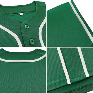 เสื้อเบสบอลผู้ใหญ่ คอวี ผ้าโพลีเอสเตอร์ 100% ระบายอากาศ กันลม แห้งเร็ว พิมพ์โลโก้ตามแบบสั่ง คุณภาพดีที่สุด ขายส่ง - Product Image 5