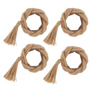 Vente en gros pas cher Anneau de serviette en rotin avec strass boucle de serviette pour décor de serviette de mariage - Product Image 1