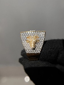 LL Custom 925 Sterling Silver Men's Moissanite <b>Ring</b> <b>Iced</b> Out VVS Hiphop Style Bezel Set IGI Certified 'Earth Buss Down' Design - Product Image 6